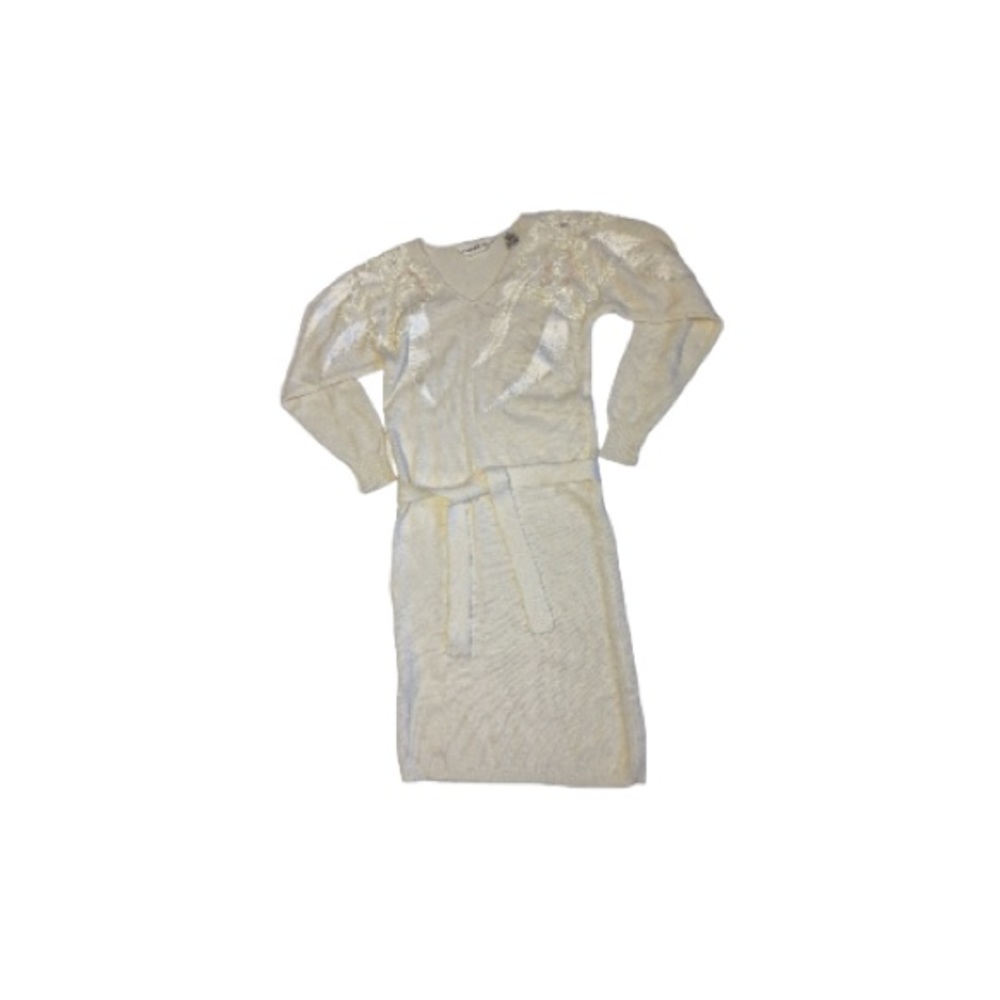 John Richard Cream Vintage Sweater Dress - Women’s Size Small
